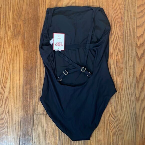 Andie The Crane One Piece Rib Swimsuit Black Size M NWT - Picture 4 of 7